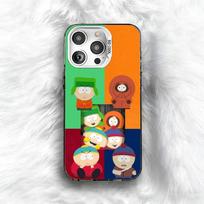 Juokingas S-South-Park mielas telefono dėklas, skirtas iPhone 16 17 15 14 12 13 Pro Max, juodos spalvos, smūgiams atsparus dangtelis iPhone17promax