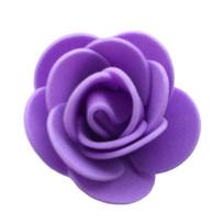 PE Foam Artificial Rose Heads 100Pcs 35cm for DIY Valentines Party Gift Packing Decoration Crafting A7 purple