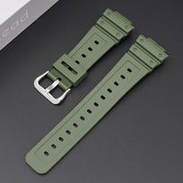 16 mm silikoninė laikrodžio apyrankė Casio G-Shock DW-6900 5600E GW-M5610 GA-2100 GD110 GLS8900 laikrodžiui, minkšta dervos riešo juosta connector width 16mm gray