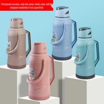 Leather-Encased Thermos: Glass-Lined Hot Water Bottle for Dorms