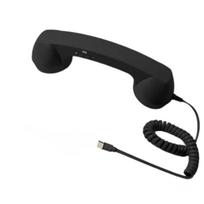 Tipas- Retro telefono stacionaraus telefono ragelis, Telefono ragelis mobiliajam telefonui, Vintažinis prijungiamas rankinis 1m One Size juoda