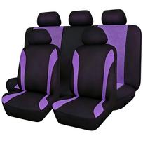 Elastingo audinio automobilio sėdynės užvalkalas - Universalus prigludimas 2-piece (Single Seat) violetinė