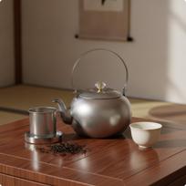 Tea Kettle Retro Stainless Teapot VintageStyle for Hosts, Kitchen 800ML without 1200ML gray
