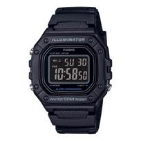 Casio Standard W-218H-1BV Unisex Digital Watch Black Negative Display black