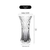 Transparent Tulip Glass Vase for Hydroponic Plants – Perfect for Lucky Bamboo, Lily, or Tulip Arrangements in Living or Dining Room. white