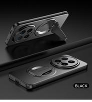 Skin-like Frosted Feel Car Invisible Magnetic Stand Holder Case For Honor Magic 8 Pro 8 7 Lite 6 Honor 300 200 GT Pro X9c Cover Honor GT Pro black