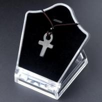 Kryžiaus pakabukas,  Obsidianas