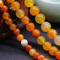 Agatų karoliukai, 12mm(0.47in) 30pcs Beads