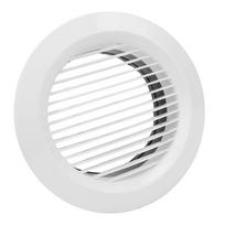 Round Air Vent Louver 150mm ABS Straight Blade Detachable Exhaust Bathroom Vent Cover for Office Kitchen