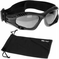 Taktiniai akiniai Mil-Tec Commando Brille Smoke, juoda