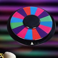 Rotating Drinking Game Wheels Table Turntable Prize for Carnival KTV Bar pink