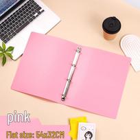 A4 Semi-Transparent PP Ring Binder, 4-Hole, Replaceable Core, Multiple Colors, Custom Logo Available white