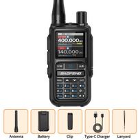 BAOFENG UV 5R Mini Walkie Talkie Dual PTT Bluetooth Programming Wireless Copy Frequency AM FM Long Range Small Size Ham Radio USB Plug