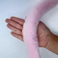 1M Faux Fur Ribbon Tape Cuff Strip Stage Costume Fluffy Trim Handmade Wool Tops DIY Apparel Sewing