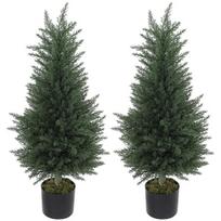 Dirbtinis kiparisas, 90 cm, 2 vnt., žalias