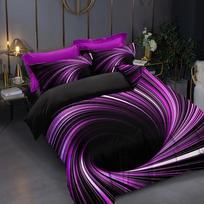 3D Vortex Print Al Season Beding Set, Soft Comfortable And Breathable Soft with Soft Fabric Duvet Cover, For Bedrom, Guest Rom And Dorm 140*210cm Au-Single