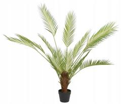 Didelė dirbtinė palmė vazone, žalia, 120 cm interjero dekoracija