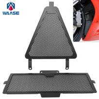 waase Black Radiator Water Grille & Oil Cooler Cover Guard Protector Set For DUCATI Panigale 899 959 1199 1299 R/S & Panigale V2