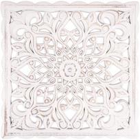 Medinė Sienų Dekoro Gėlėta Tuščiavidurė Raižyta Sieninė Panelė Kabantis Dekoras Kaimiško Stiliaus Sienos Menas Skulptūra Namų Sienos Ornamentas Valentino dienos dovana white