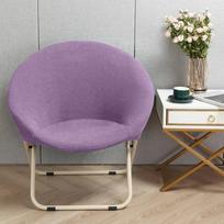 Comfortable Folding Chair Cover Cozy Moon Chair Relaxing Sun Chair Protector Stretchy Soft Cushion Portable Padded Seat Cover 1PC
