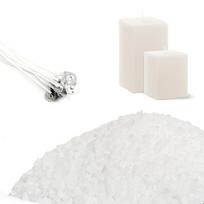 Vaško granulės, 100g Of Bean Wax + 3 Wax Cores