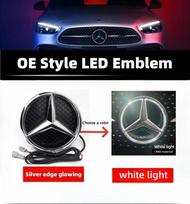 Star Emblem to Front Grille Logo for Mercedes Benz W205 W212 W207 W205 W156 W246 W117 White Blue Red LED Illuminated Logo AA1