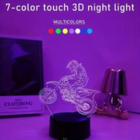 3D LED naktinė lempa