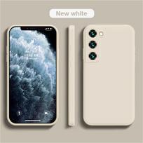 Original Liquid Silicone Case For Samsung Galaxy S25 S24 S23 S22 S21 S20FE Plus UItra Note 10 20 Plus A32 A51 A52 A71 A72 Coque For Galaxy S22 Plus gray