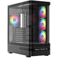 Korpusas MODECOM Volcano Volcano AQ200 ARGB Midi Black