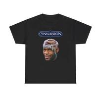 Cinnabron LeBron James Funny Meme Unisex Cotton T-shirt M gray