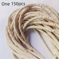 Turkio karoliukai rinkinys,  White 6mm*3mm (about 135PCS)