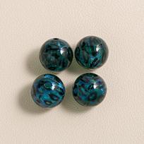 Karoliukų rinkinys,  Two-color Leopard Print Pomegranate Red-10pcs