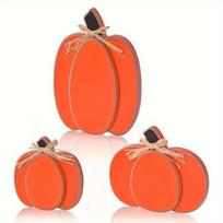 Medinė dekoracija, 3 vnt, Oranžinė