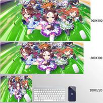 Anime Umamusume Pretty Derby Game Mouse Mat Tokai Teio Desk Mat 900x400mm Gaming Accessories Xxl Kawaii Mousepad Keyboard Mats 800x300x2mm