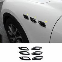 For Maserati Levante 2016-2021 Gloss Black Side Wing Air Vent Fender Cover Trims gray