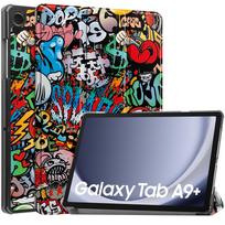 For Samsung Galaxy Tab A9 Plus 11inch Tablet Case for SM-X210 SM-X216B funda SM-X218U Magnetic Tri-fold PU Leather Stand Cover SM-X218U gray