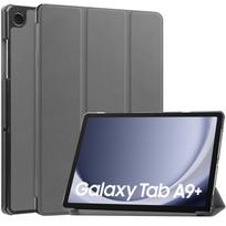For Samsung Galaxy Tab A9 Plus 11inch Tablet Case for SM-X210 SM-X216B funda SM-X218U Magnetic Tri-fold PU Leather Stand Cover SM-X218U pilka