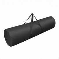Heavy-duty Cylindrical Bag with Straps for Camping Gear Storage Lightweight D38x120cm gray