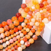 Agatų karoliukai, 6mm(0.24in) 61pcs Beads