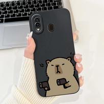 For Samsung Galaxy A20 A20s A30 M10s Case Stylish Painted Soft Silicone TPU Phone Back Cover For Samsung M10s A105F A107F Funda Samsung M10s gray
