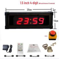 Luoweini Electronic Competition Timer with Voice Alarm black
