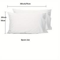 2 vnt. neperšlampamos pagalvių užvalkalai su užtrauktuku., 50cm*75cm