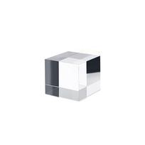 Poliruotas akrilo kubo vitrinos stovas Blokuotas vientisas amatai Pjedestalai Foto rekvizitai 4x4x4cm white
