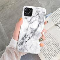 Marble Pattern Phone Case For Samsung Galaxy A12 F12 M12 A22 Protective Cover Case Soft Funda For Samsung A 12 22 M Coque Clear Samsung A22 4G white