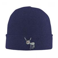 Drake Rapper Warm Knitted Cap Hip Hop Bonnet Hat Autumn Winter Outdoor Beanies Hats for Unisex Adult One Size blue