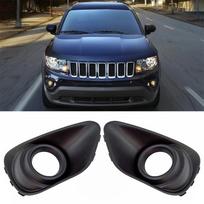Pora rūko žibintų rėmelių dangtelių Jeep Compass 2011-2017 68109870AA 68109871AA black