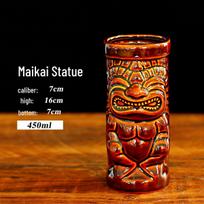 Hawaiian Tiki Ceramic Cocktail Glass - Creative Zombie Cup