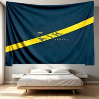 AIK Fotboll Print Tapestry - Portable Wall Decor Cloth, for Home, Dorm, Travel, Bedroom, Living Room - Ideal Birthday Housewarming Gift 130cmx150cm