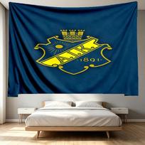 AIK Fotboll Print Tapestry - Portable Wall Decor Cloth, for Home, Dorm, Travel, Bedroom, Living Room - Ideal Birthday Housewarming Gift 180cmx230cm