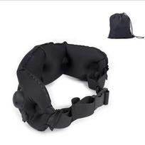 Portable Inflatable Lumbar Pillow Press Self-Inflation Comfortable Lumbar Support Cushion with Storage Bag Breathable juoda